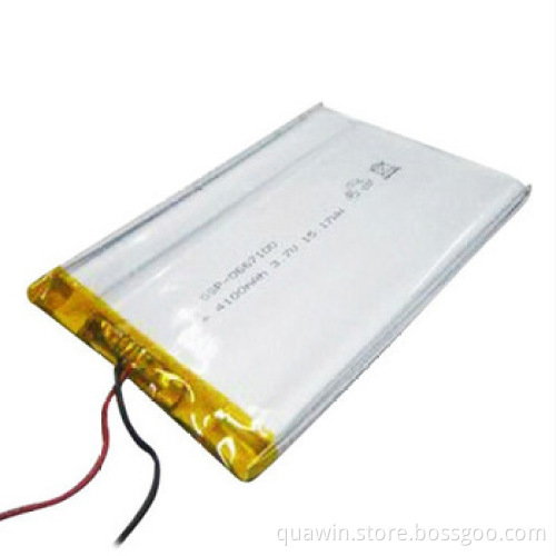 3.7V 4100mAh Rechargeable Lithium Polymer Battery